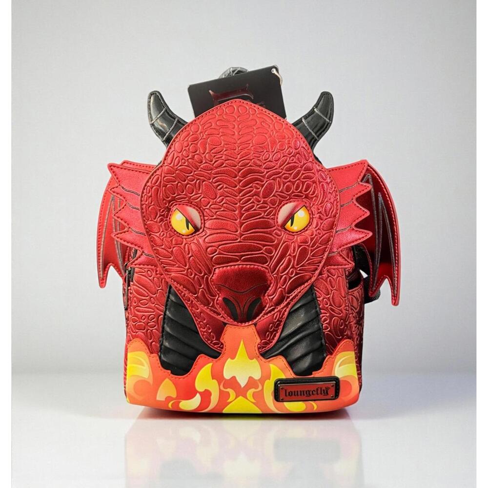 Loungefly Red Dragon Mini Backpack NWT Fantasy Fire Dragon Bag